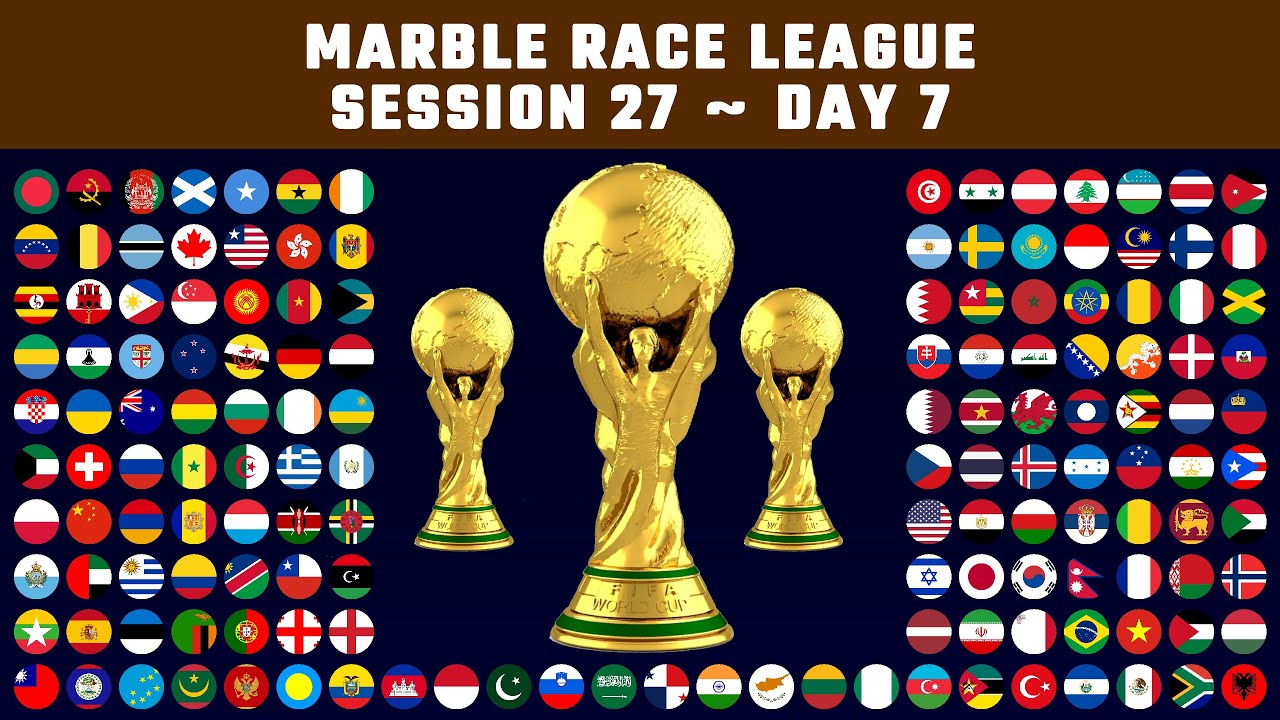 Marble Race Countries League - Session 27 - DAY 7 - Simple Marble Race