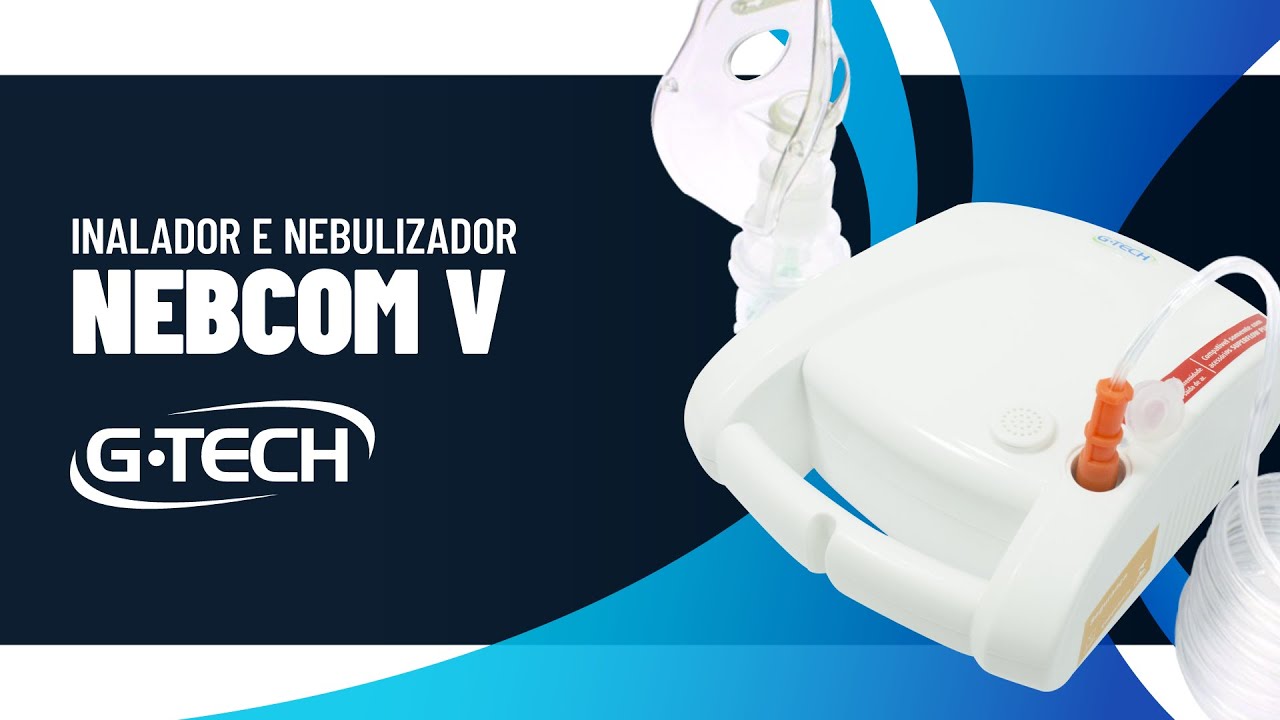 Inalador e nebulizador NEBCOM V G- Tech
