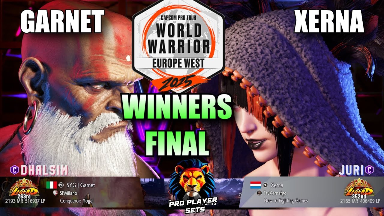 Winners Final ☆ Garnet (Dhalsim) VS Xerna (Juri) ☆ CPT World Warrior EU West 2