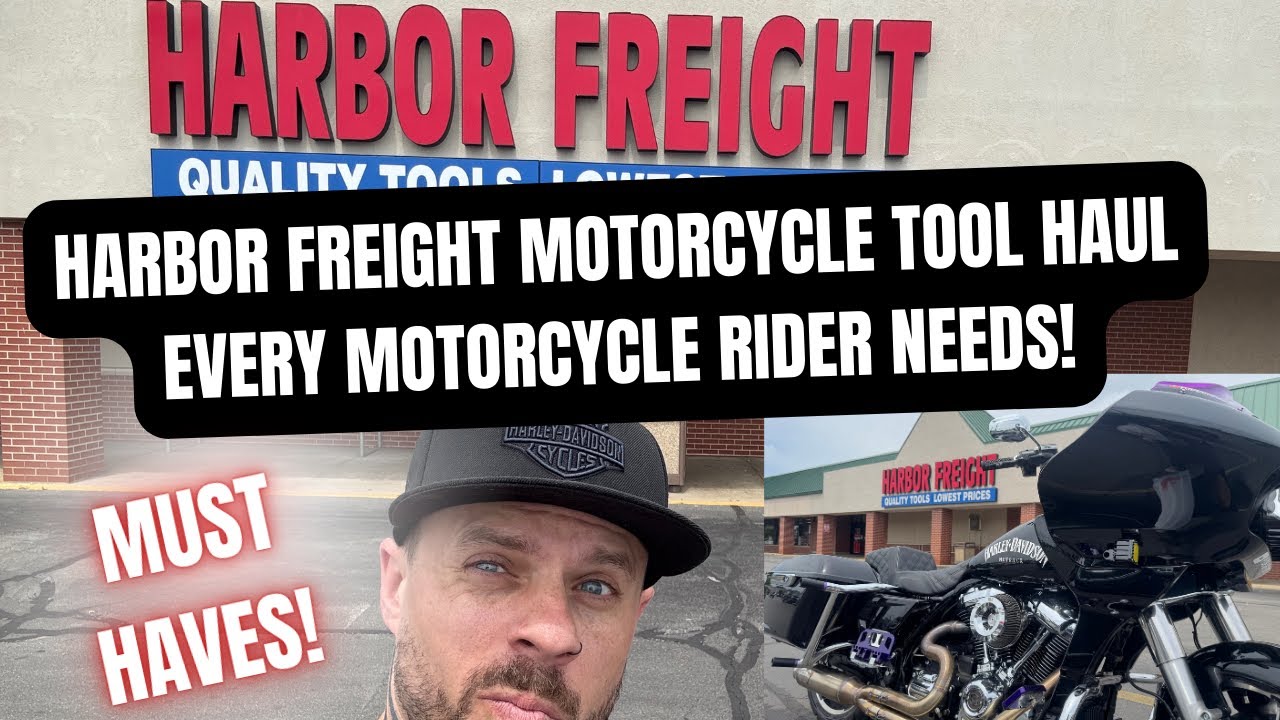 EVERY motorcycle rider needs these tools- Harbor Freight motorcycle Haul! 🔥