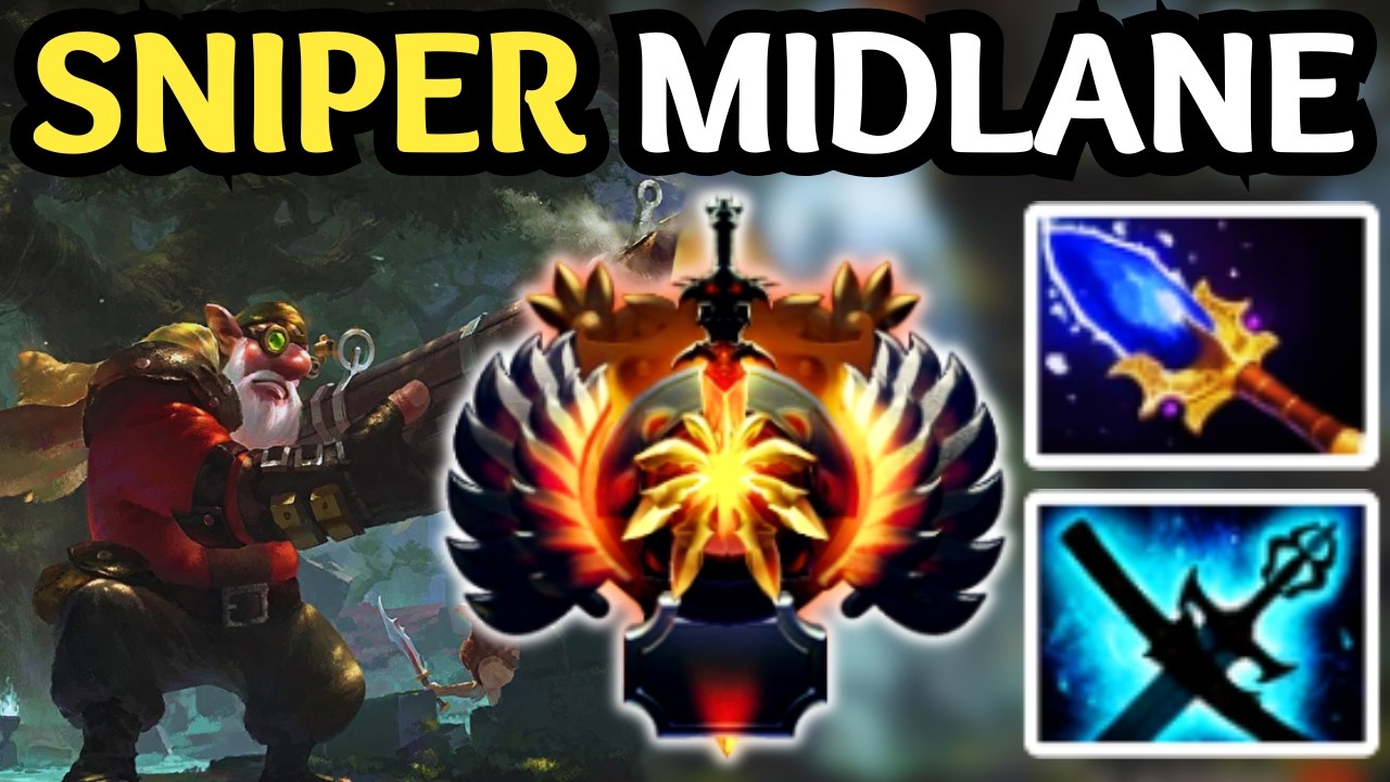 🔥 UNSTOPPABLE SNIPER MID — NO ONE CAN TOUCH THIS DAMAGE 🔥 DOTA 2