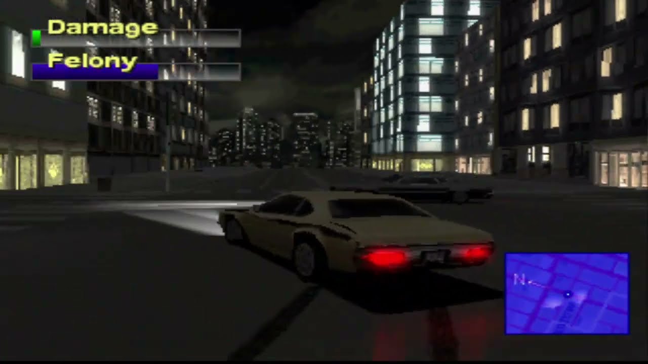 Driver 2 Take A Ride Chicago Night PS1 PSX
