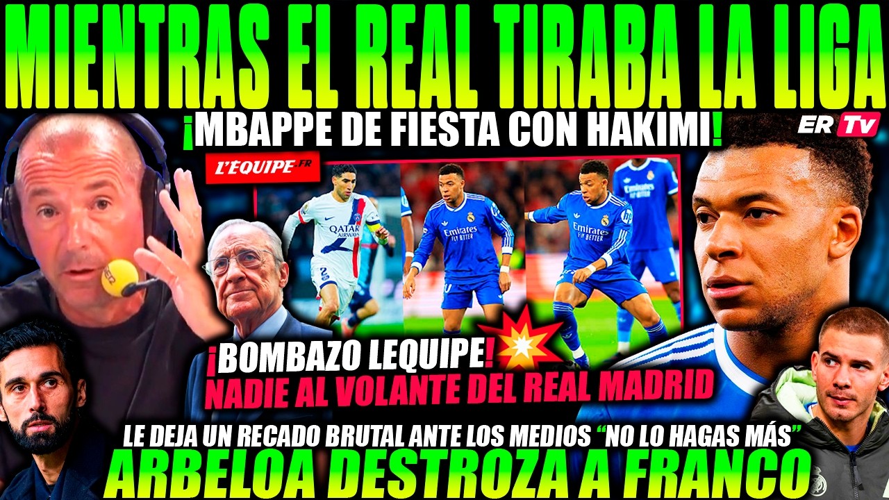 💥 ¡BOMBA LEQUIPE! MBAPPE CAZADO DE FIESTA con HAKIMI MIENTRAS el REAL TIRABA LA LIGA en EL BERNABÉU