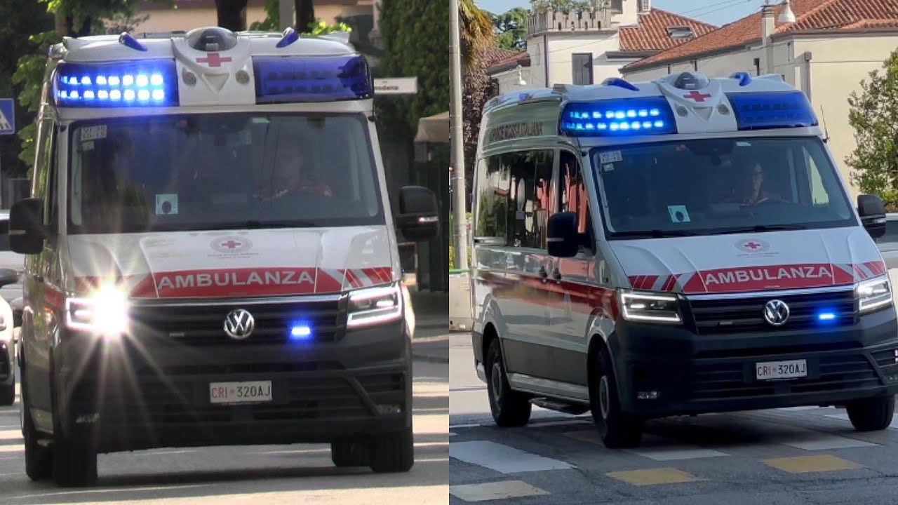 WIG - WAG / DOUBLE VIEW - Ambulanza Croce Rossa Vicenza in emergenza a Padova