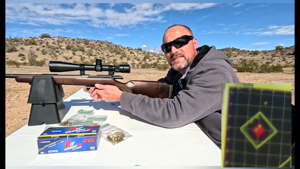CZ 457 17HMR 100 Yards CCI A17 ammo