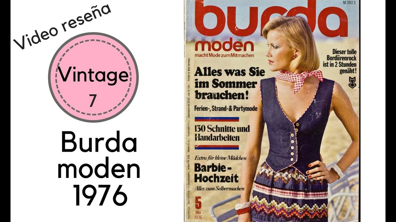 Rese&ntilde;a revista BURDA MODEN de Mayo 1976 (7) || Revista de Patrones de Moda