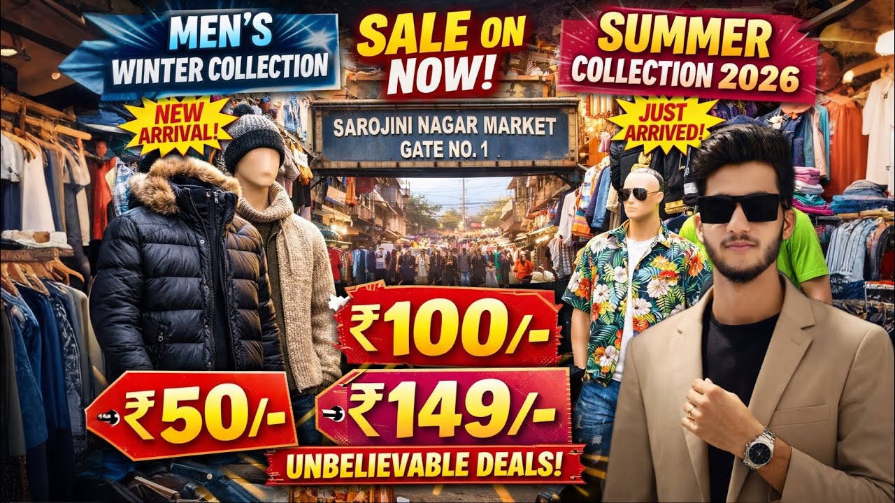 Sarojini Nagar Market Delhi🤩 | Mens Latest Collection 2026 | Cheapest Shopping Market In Delhi