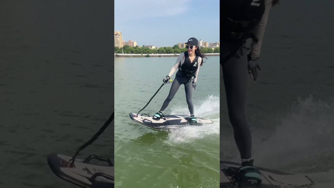 Unleashing the Thrill: Power Surfing with Jet Propulsion Boards! 🌊🚀 #surftech