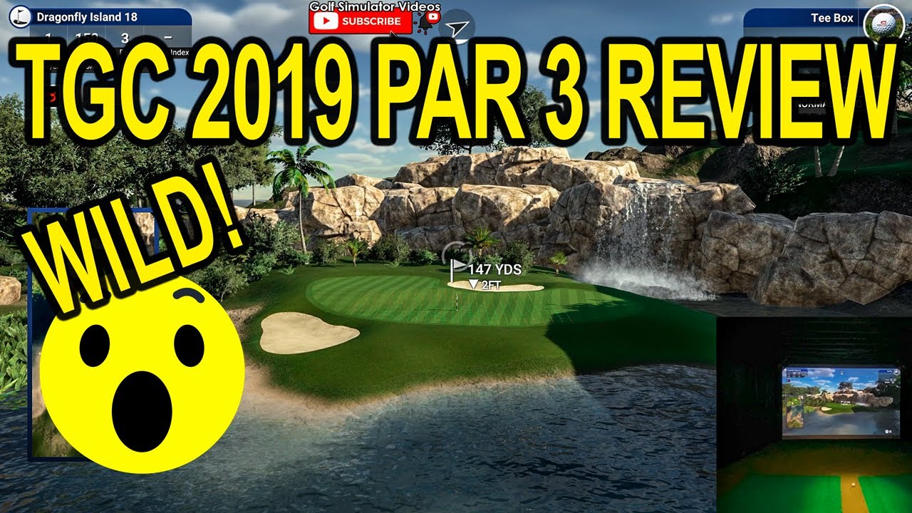 TGC 2019 Review - Par 3 - Episode 2 - Dragonfly Island! Mevo+ Golf Simulator