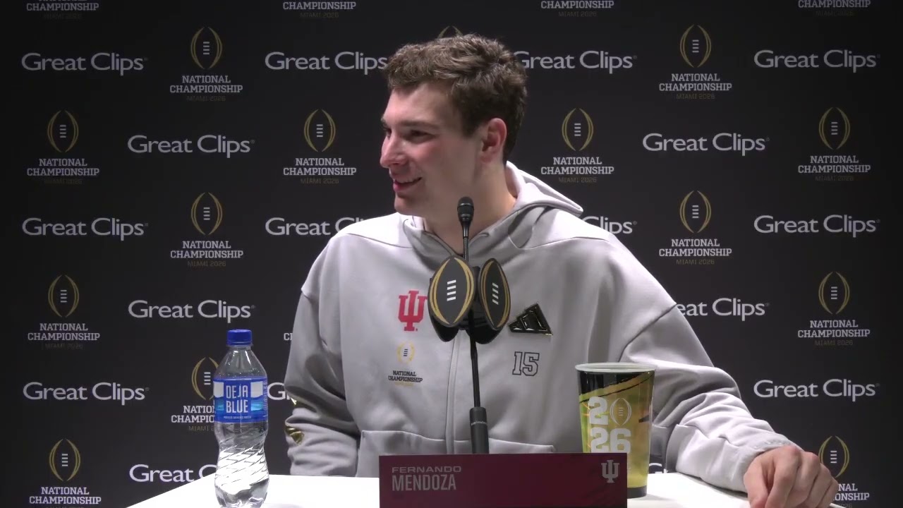 Indiana Football: Fernando Mendoza at National Championship Media Day