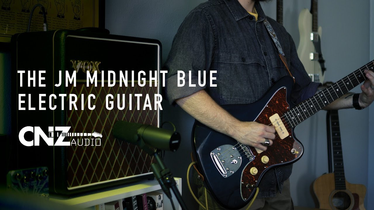 The JM Midnight Blue Electric Guitar | CNZ Audio