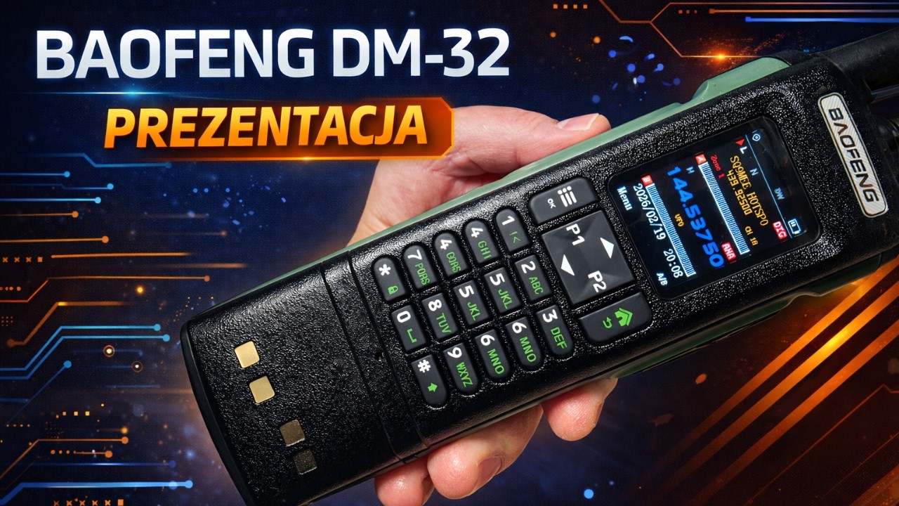 BAOFENG DM-32 – radio DMR VHF/UHF | Prezentacja i pierwsze wrażenia