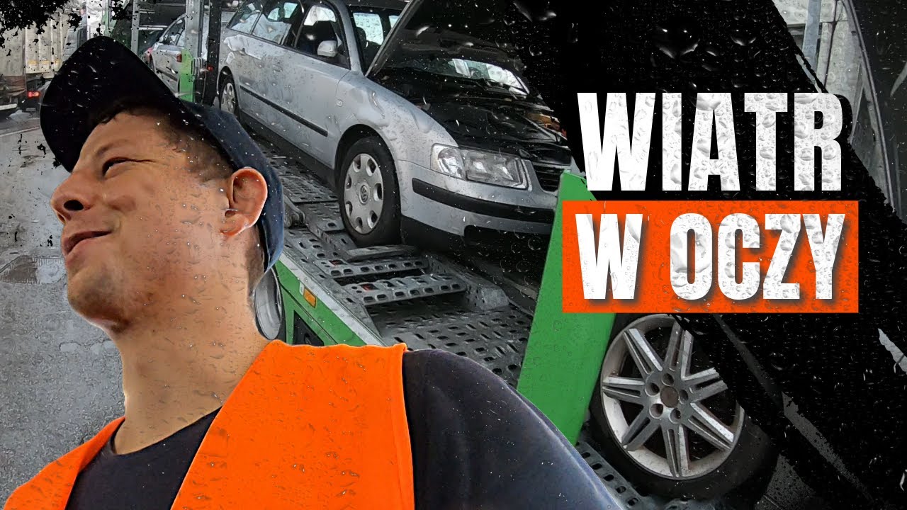Samochody Nie Odpalają Ale Trzeba Rozładować w Deszczu #rozładunek #cars #job #transport