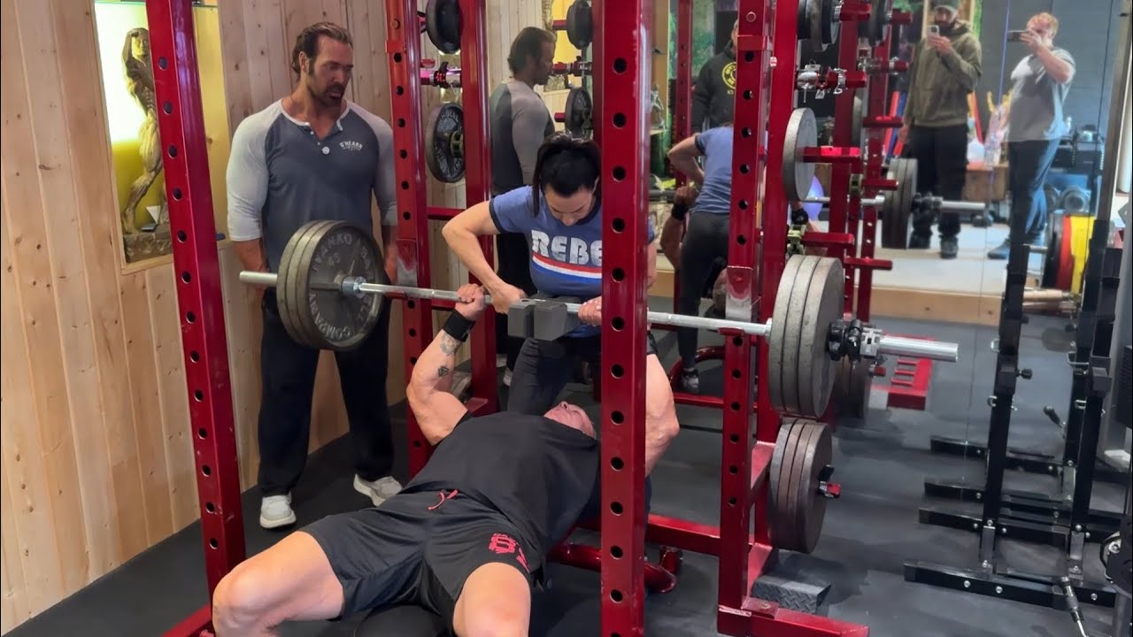 Mike O'Hearn Close Grip Training With Billy Gunn