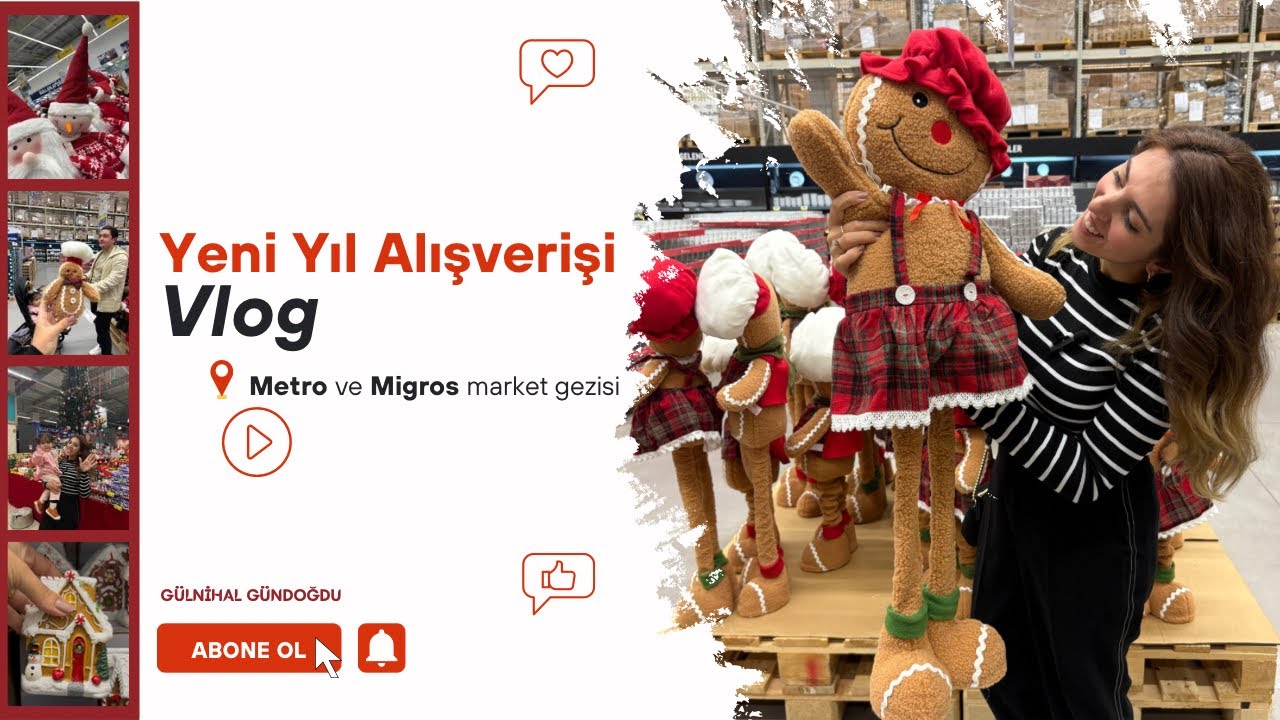 Yeni Yıl Hazırlıkları Başlasın! Favorilerim Neler? | Yılbaşı Vlog #christmas #yeniyıl  #alışveriş 