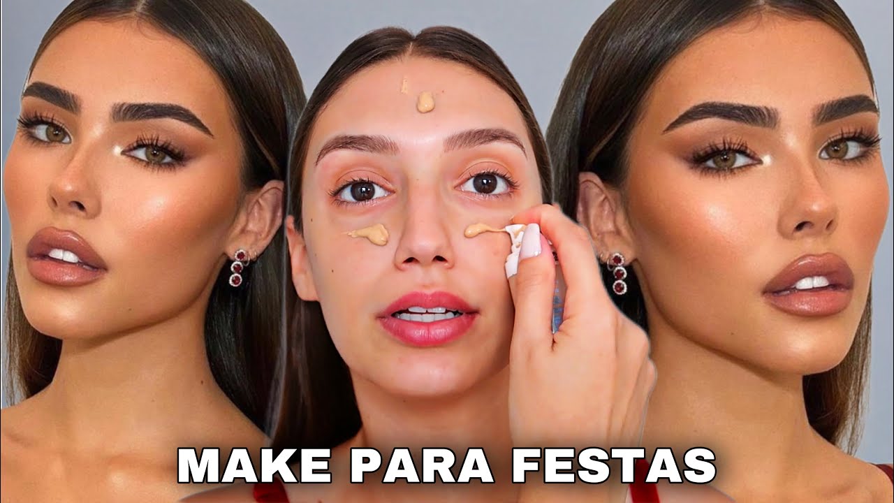 MAQUIAGEM F&Aacute;CIL PARA FESTAS *MAKE GRINGA LINDA*