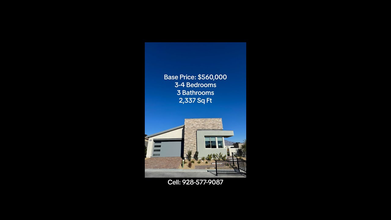 Plan 3 Floor Plan of Arrow Peak Community by Tri Pointe Homes in Centennial Las Vegas