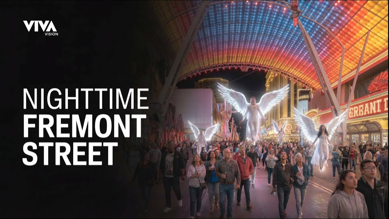 Fremont Street Las Vegas Full Walking Tour Live | Vegas Nightlife 4K Video