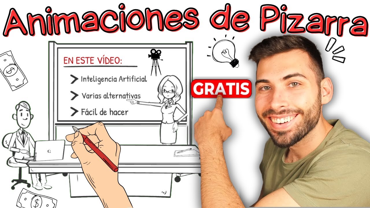 Crea Animaciones de PIZARRA BLANCA en Minutos por IA Gratis 👨🏻‍🏫 Tutorial FÁCIL con 4 alternativas
