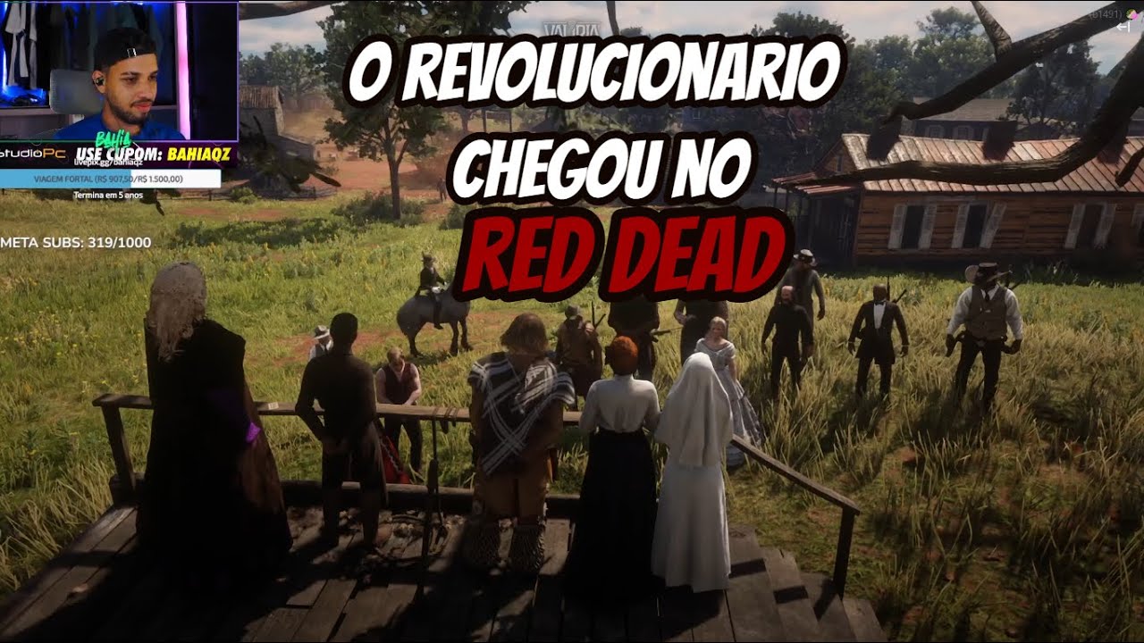 VOCE VAI RIR MUITO COM BAHIA NO RED DEAD RP | CHEGOU COM A REVOLUÇÃO