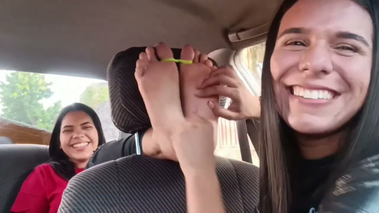 Reflexology Project Ep 106! Prev! Susanna takes revenge on Diana!Tickling Feet Trapped in A Carseat!