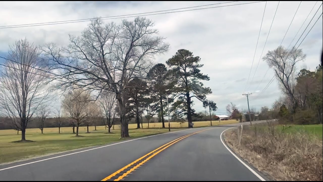 Driving in Virginia from Rushmere to Surry
