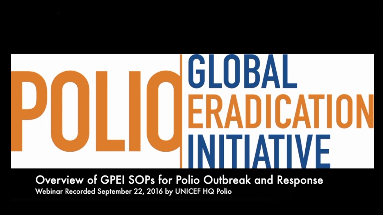 SOPs for Polio Outbreak Response