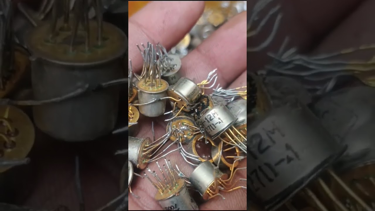 Gold Recovery From Transistors. #experiment