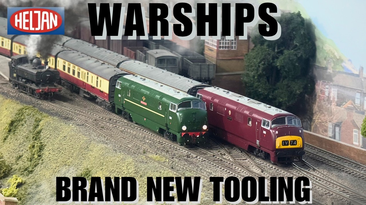 FIRST LOOK AT NEW HELJAN WARSHIPS: Class 42 Diesel Hydraulics in OO Gauge