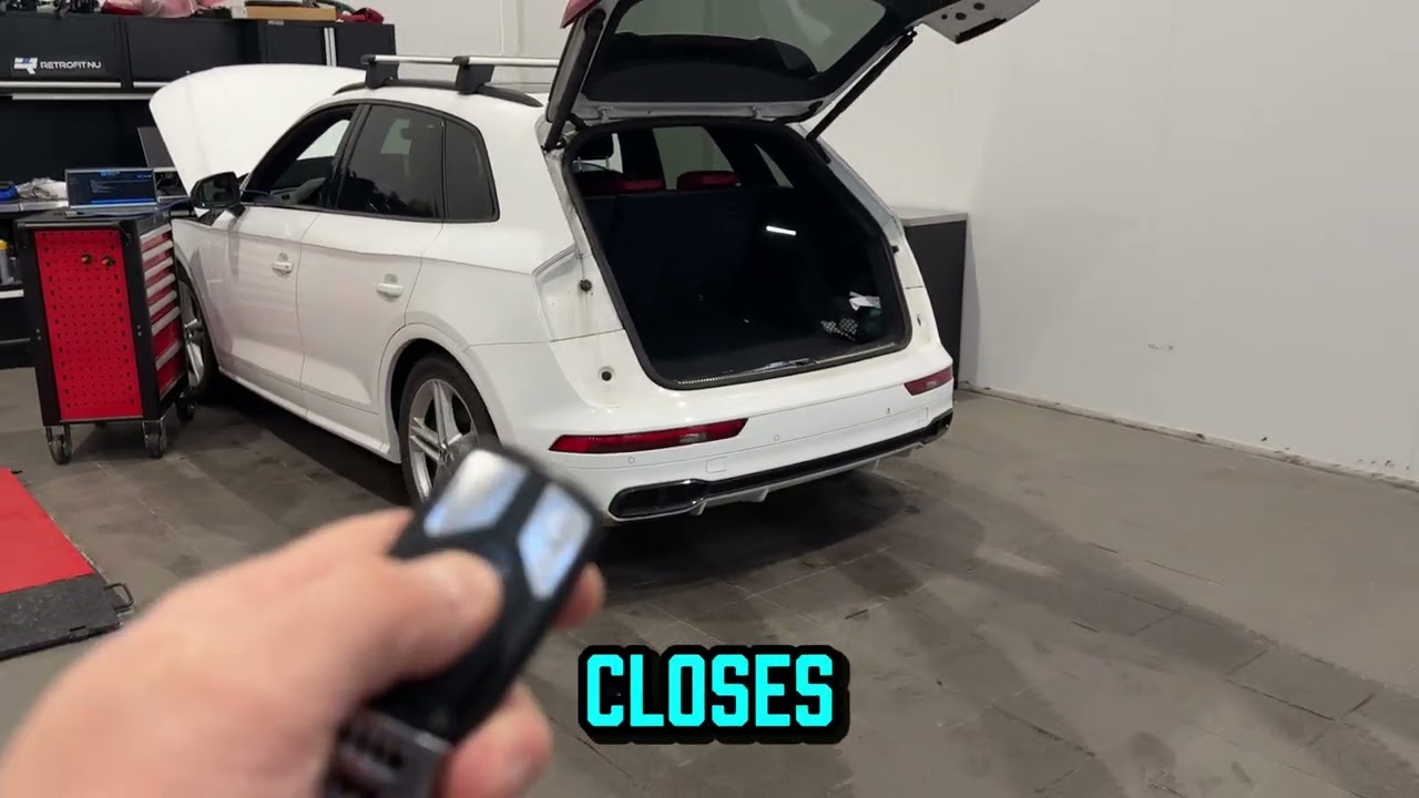 Close Audi Tailgate with Key Fob (No Modules, One-Click Activation)