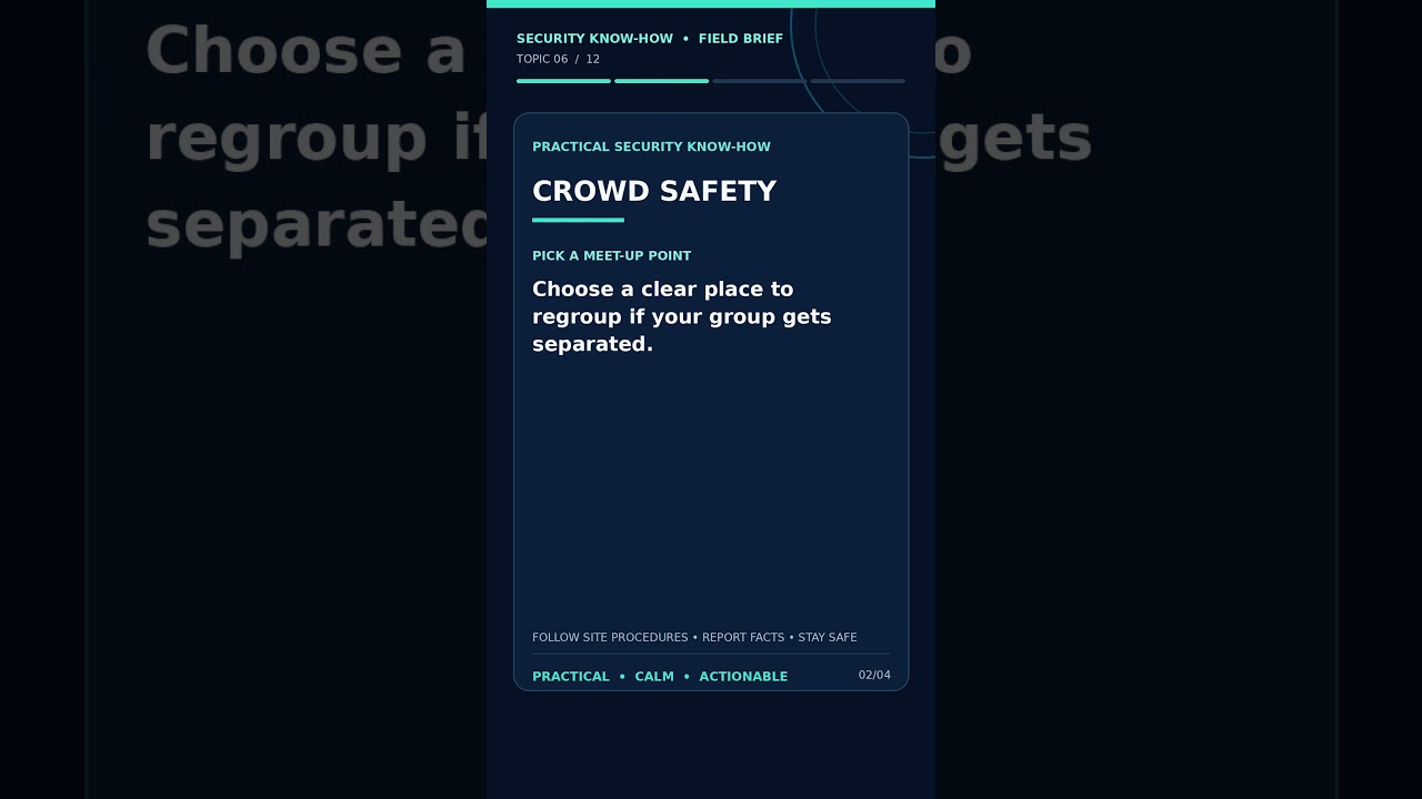Security Know-How: Crowd Safety #Shorts