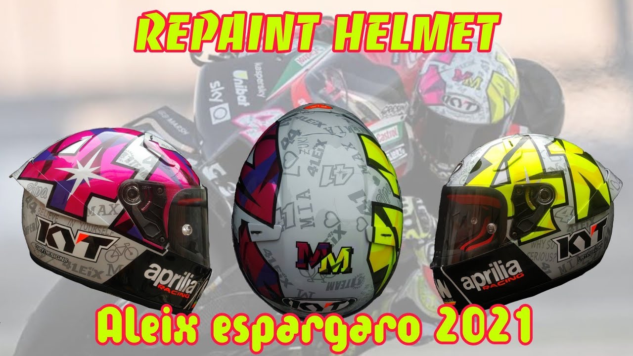 Repaint Aleix espargaro helmet 2021