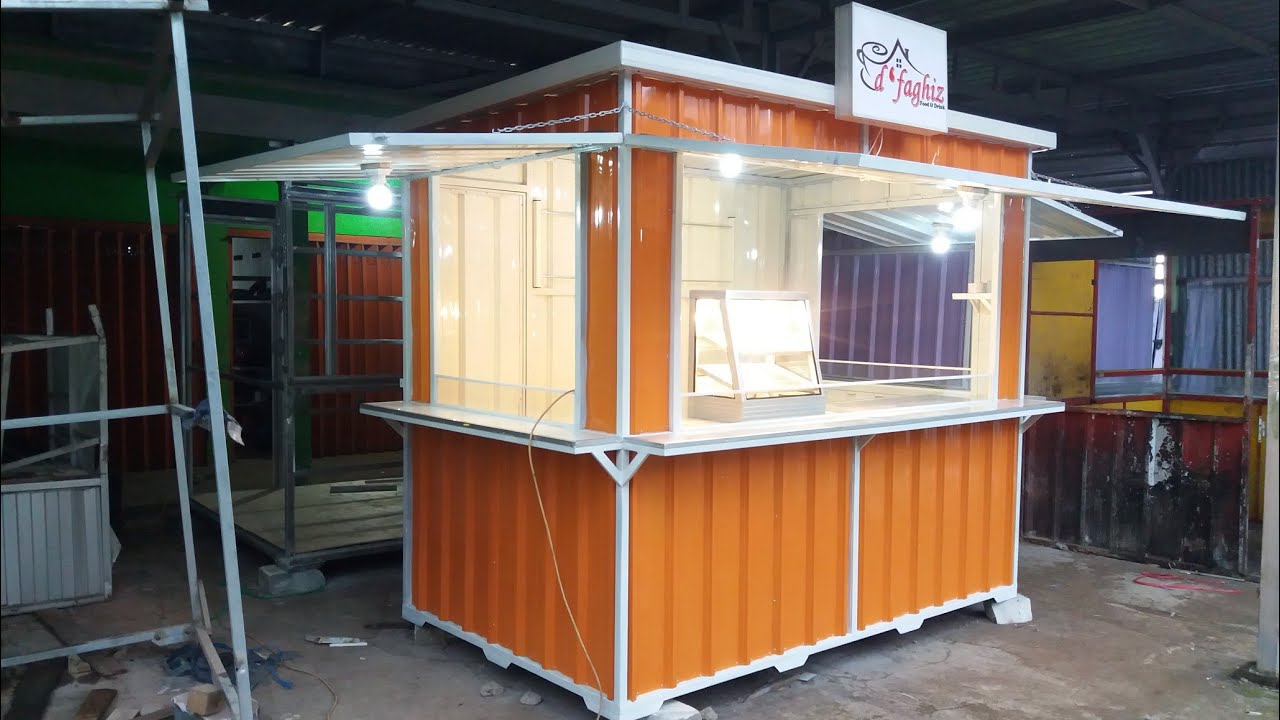 BOOTH SEMI KONTAINER KFC BESAR + ETALASE KFC + NEON BOX 😄 BESAR DAN LUAS HARGA MURAH MERIAH