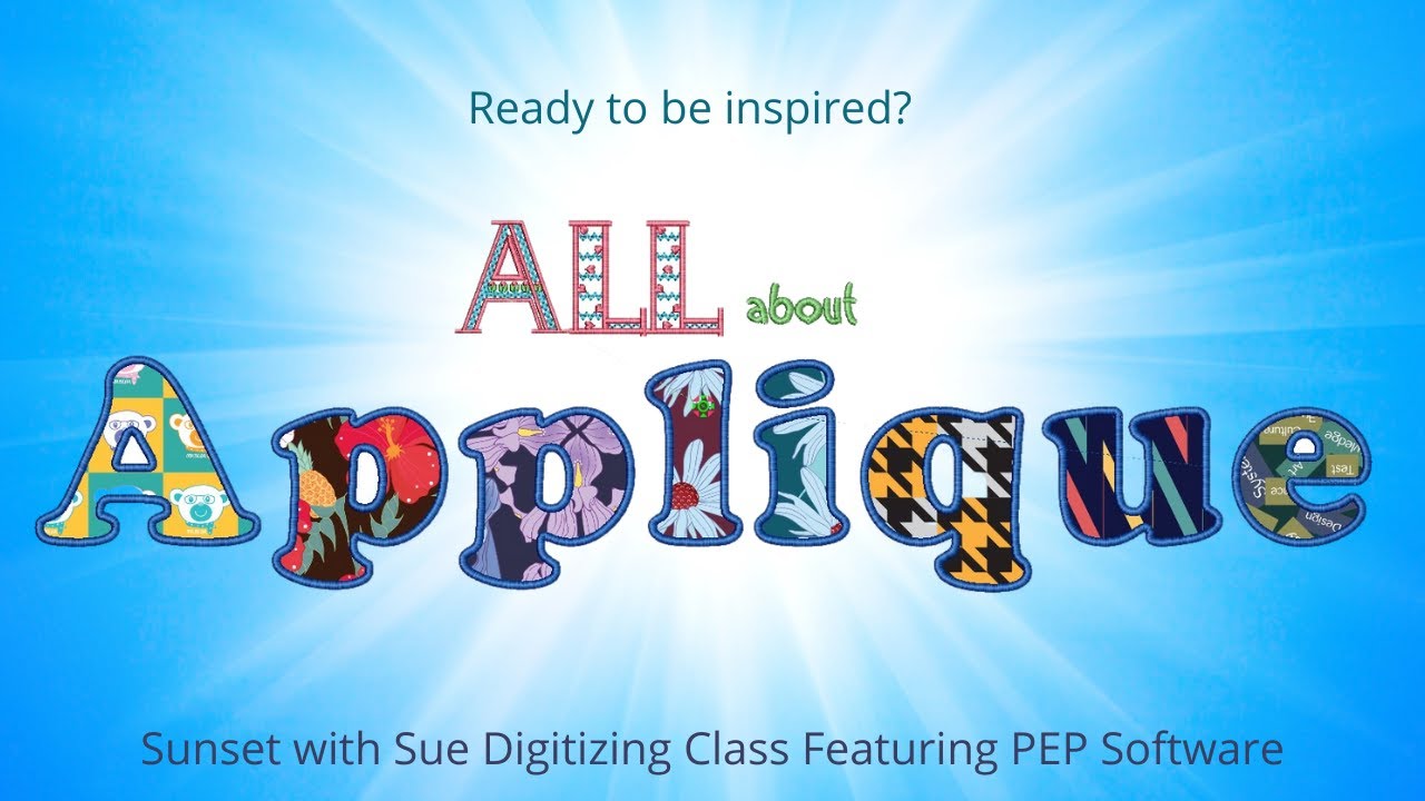 OML Embroidery Live!  All about digitizing Applique + creative inspiration