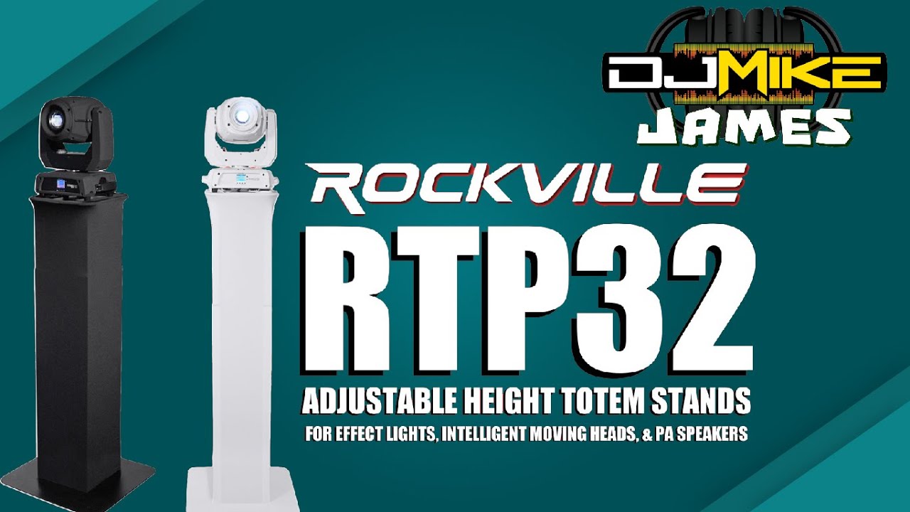 Rockville RTP32W Totem Moving Head Light Stands