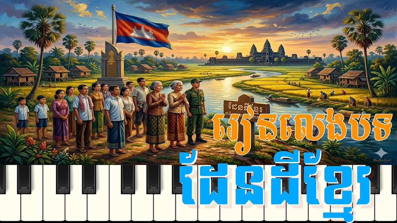 បទ៖ ដែនដីខ្មែរ | Piano Tutorial
