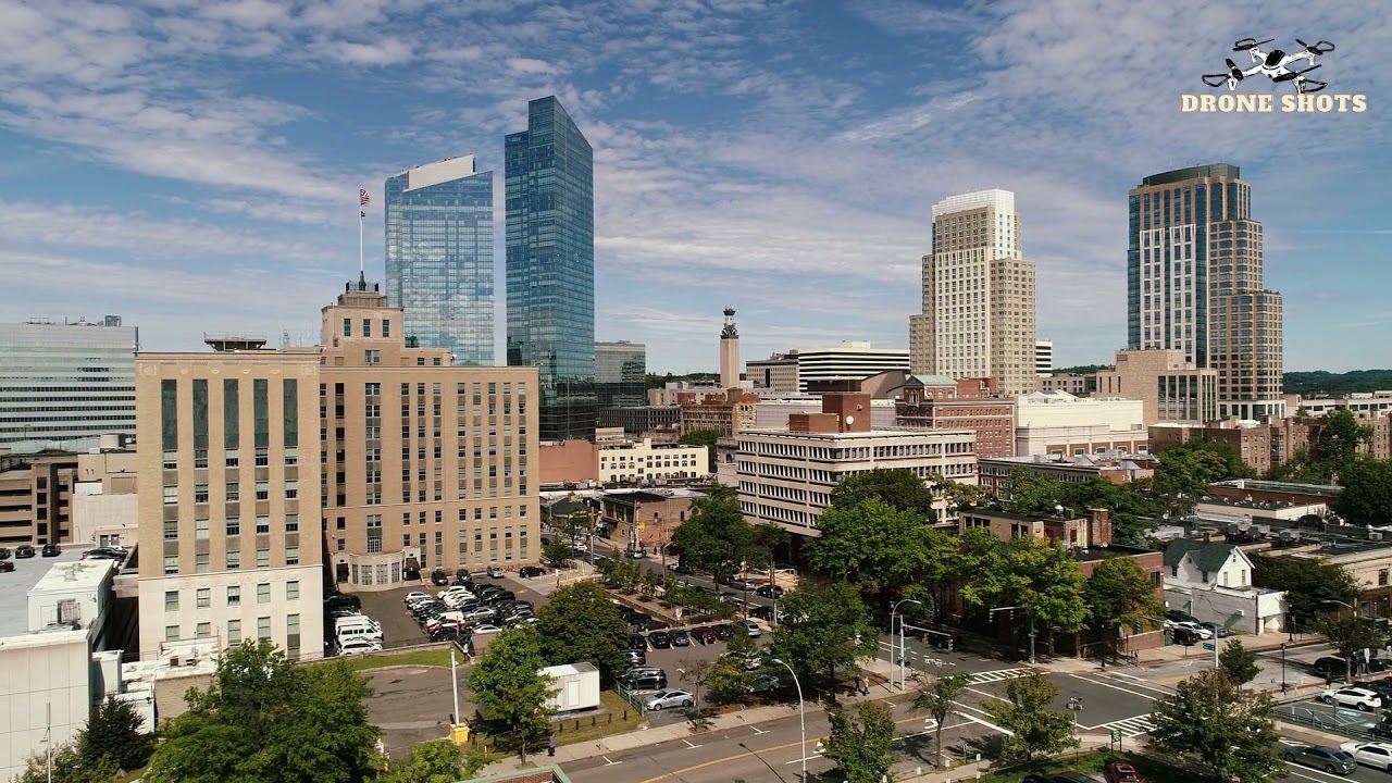 Downtown White Plains by Drone - White Plains NY - Drone Footage  - Aerial Drone Shots