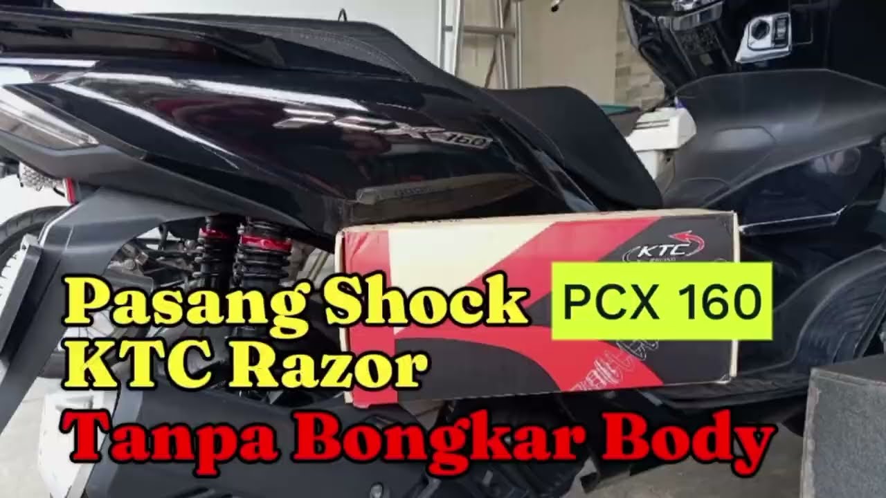Pasang Shock KTC Razor di PCX 160 Tanpa Bongkar Body