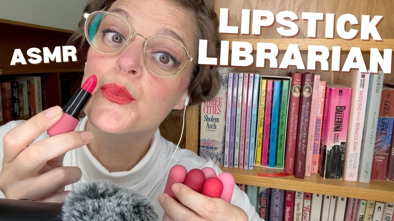 💄New Shipment! Lipstick Librarian ASMR 📚 | Matching Books to Lipstick Shades at My New Branch!