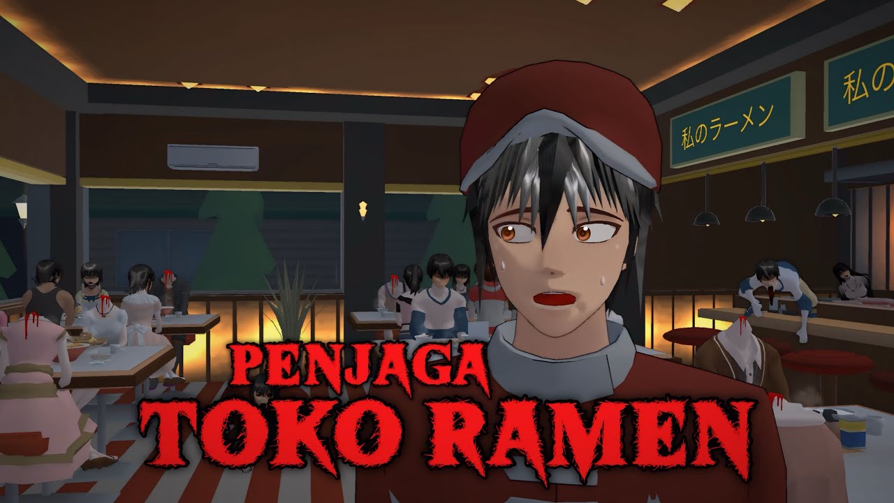 PENJAGA TOKO RAMEN || HORROR MOVIE SAKURA SCHOOL SIMULATOR