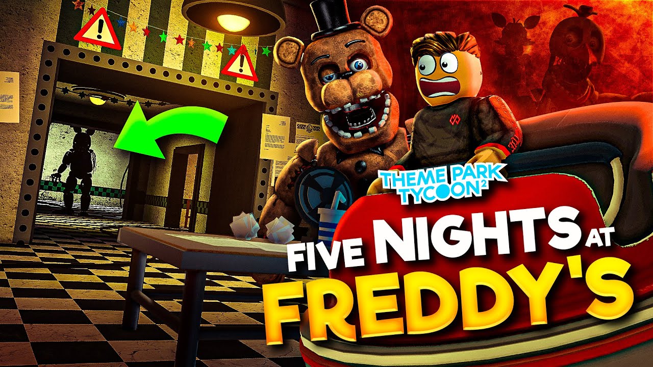 Строим аттракцион FIVE NIGHTS AT FREDDY'S! — Theme Park Tycoon 2