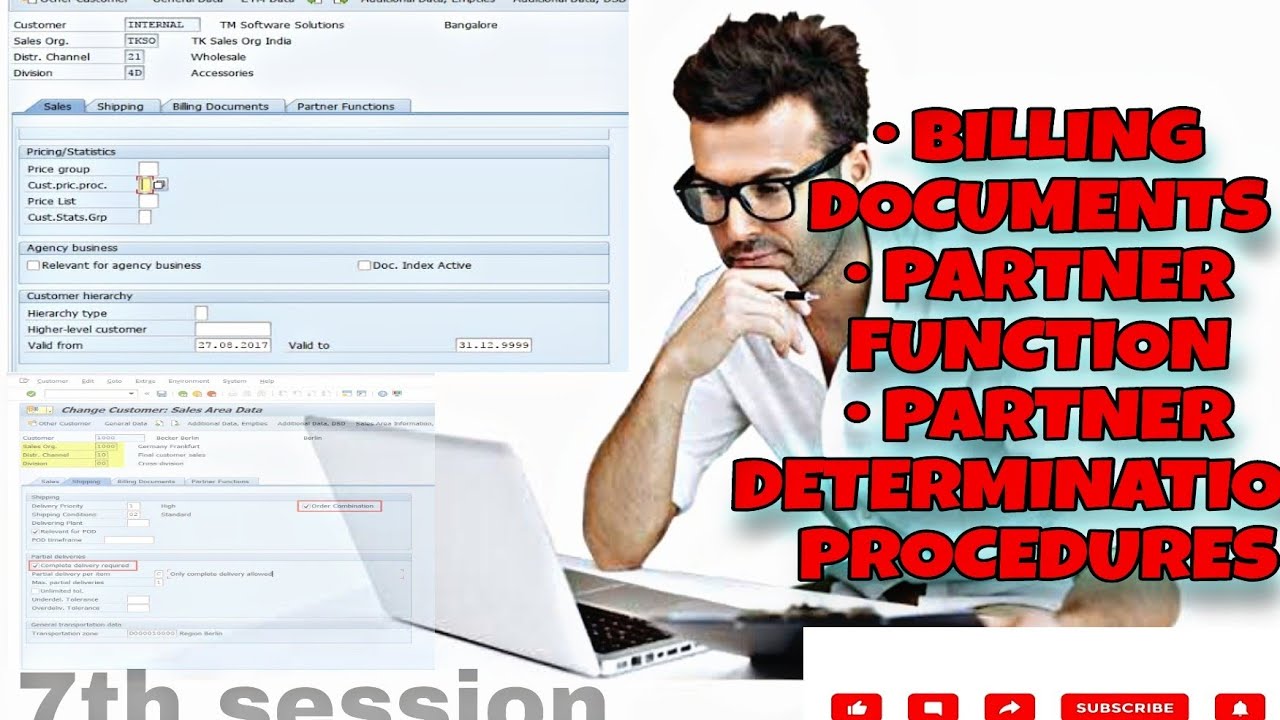 BILLING DOCUMENTS IN SAP SD MODULE || PARTNER DETERMINATION PROCEDURES|PARTNER FUNCTION