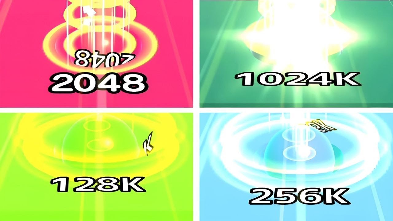 Ball Run Infinity 2048 1024K 128K 256K