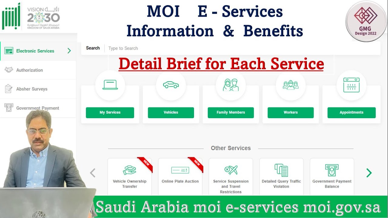 Saudi Arabia moi e services moi gov sa | MOI Absher IQAMA, Driver license, Visa extension, violation