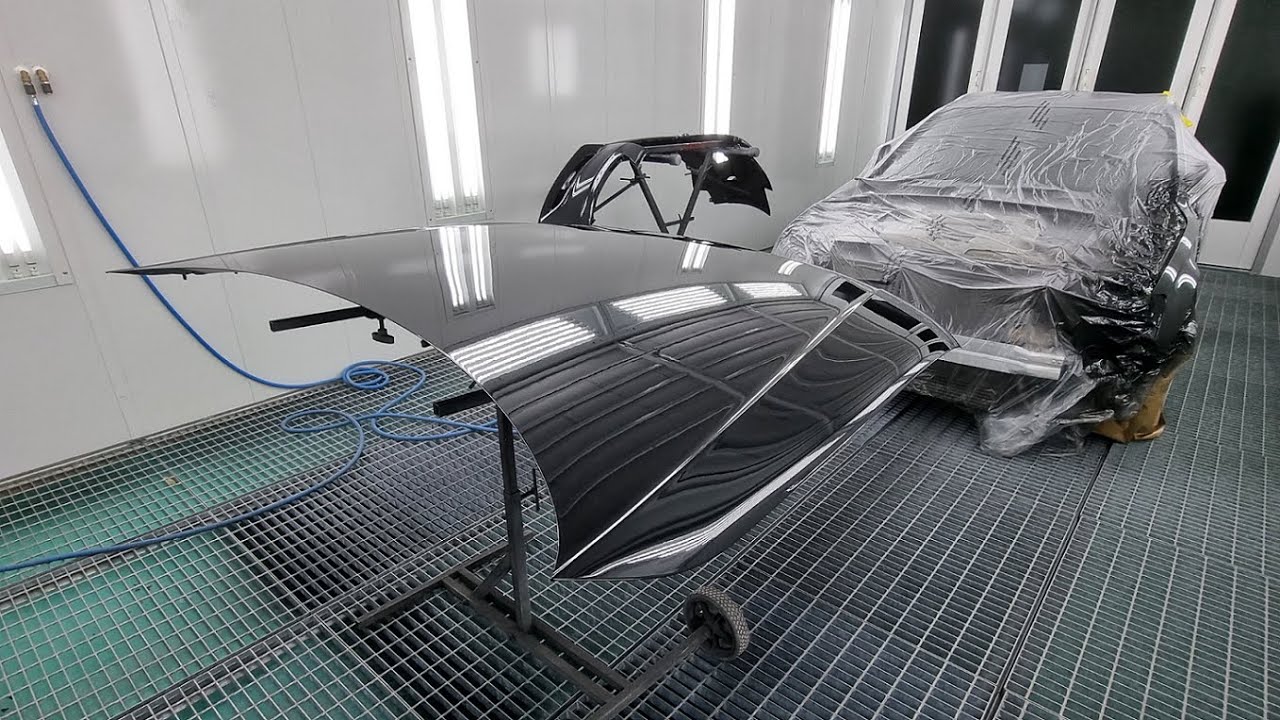 Car painting | Smashing Black shine | Cromax Pro | Clear coat VR-1120