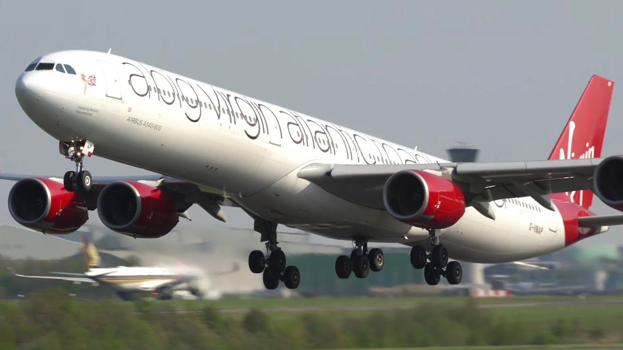 20 Takeoffs in 10 Minutes - Manchester Airport - 747, 757, 767, 787, A330, A340