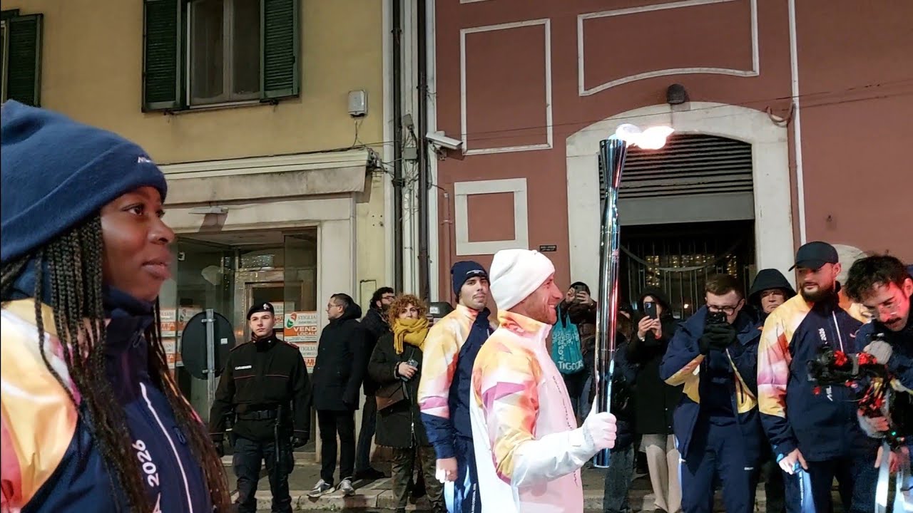 Campobasso: Arrivo della Fiamma Olimpica di Milano-Cortina 2026 01/01/2026
