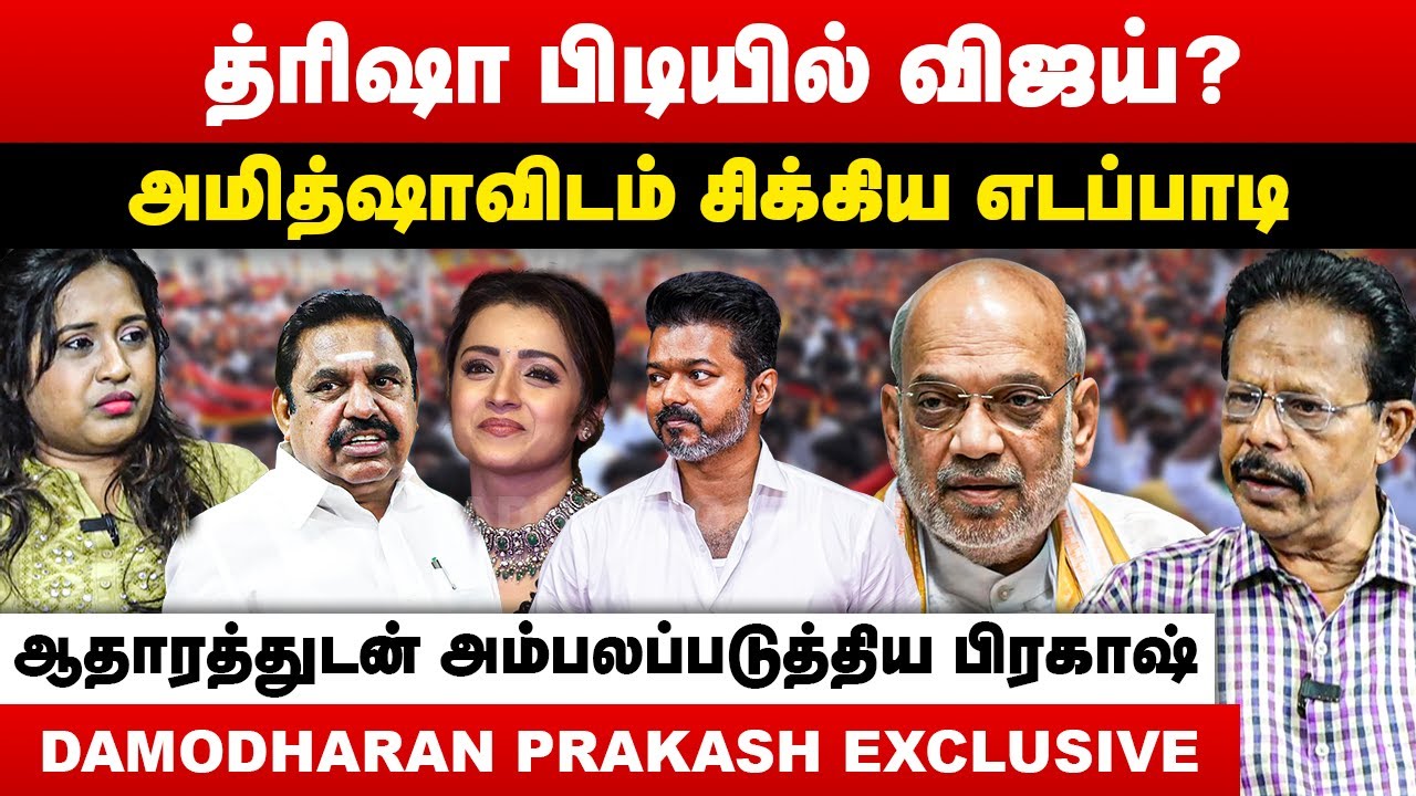 த்ரிஷா பிடியில் விஜய்? | அமித்ஷாவிடம் சிக்கிய எடப்பாடி | Damodaran Prakash Interview | TVK Vijay
