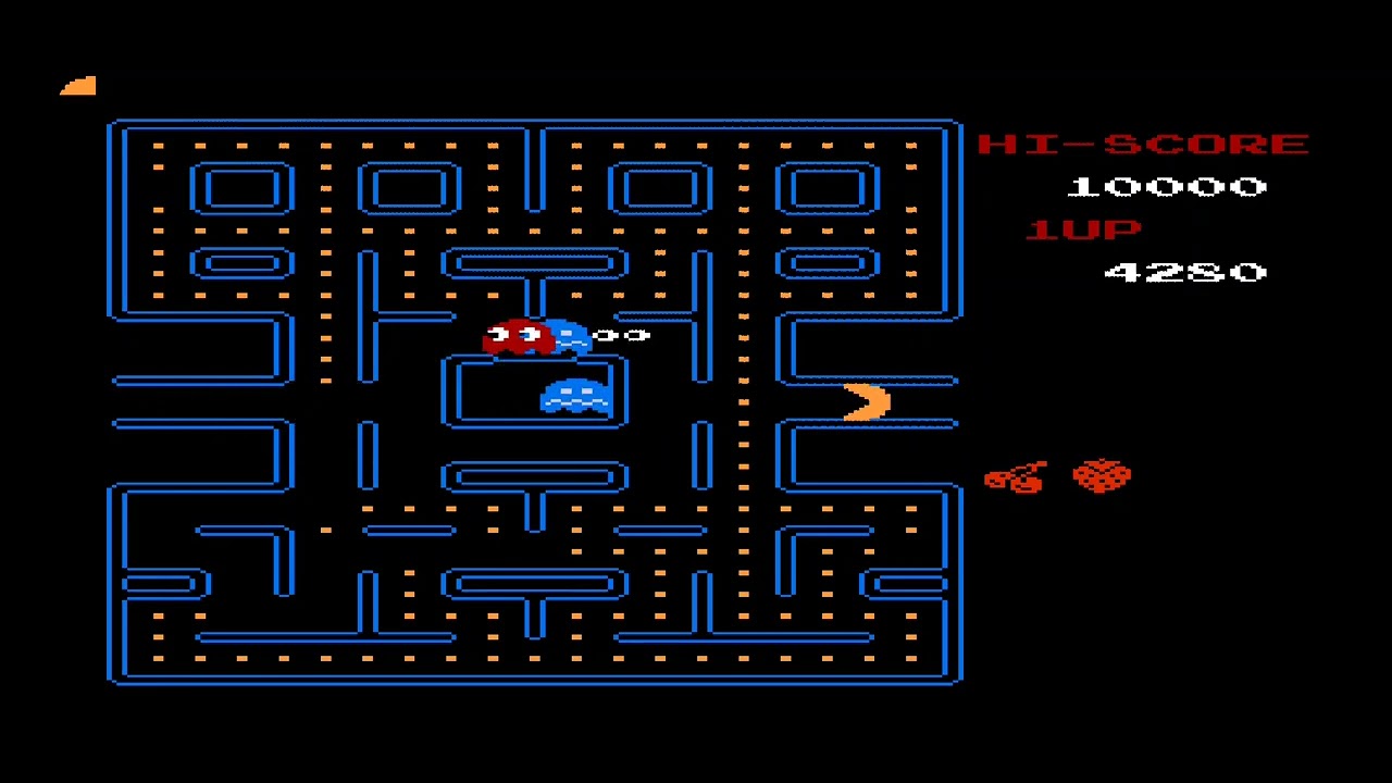 Playing nes Pac-Man
