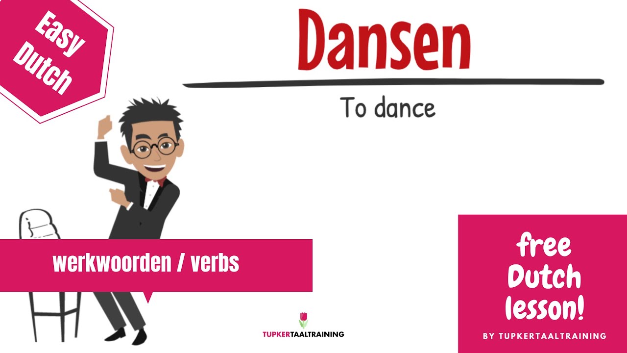 13. Vocabulary. Common verbs & meaning. Easy Dutch by Tupkertaaltraining a lesson about verbs.